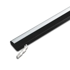 ModuLite F Lámpara LED bajo mueble, negra, 90 cm, 4.000 K aluminio