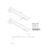 ModuLite F Lámpara LED bajo mueble, negra, 120 cm, 3.000 K aluminio