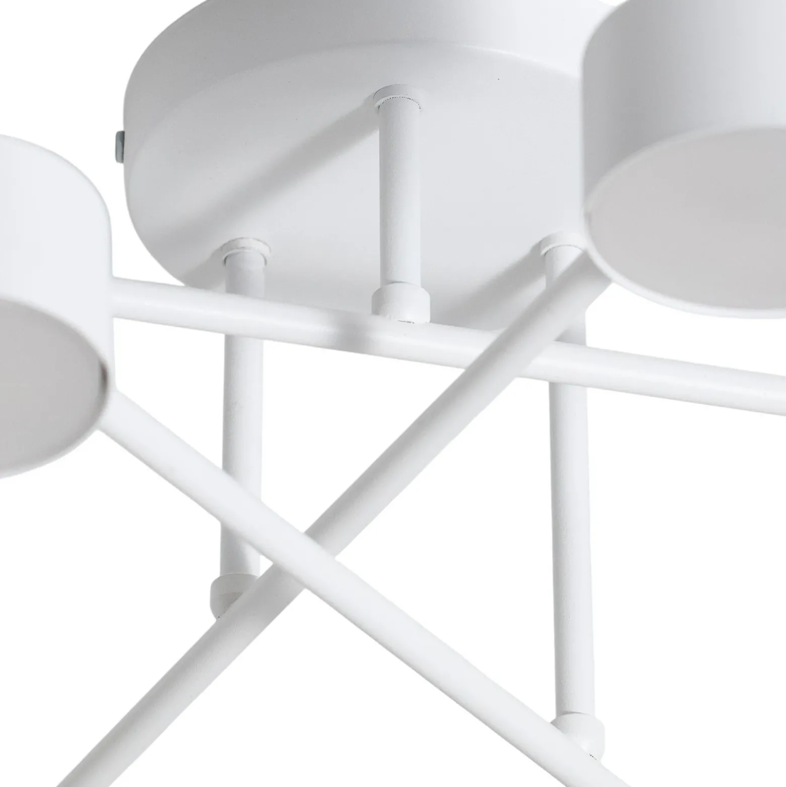 Modus 6 plafón, acero, 6 luces, GX53, blanco