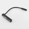 Molto Luce Arok aplique de pared LED, negro, aluminio, proyección 49 cm