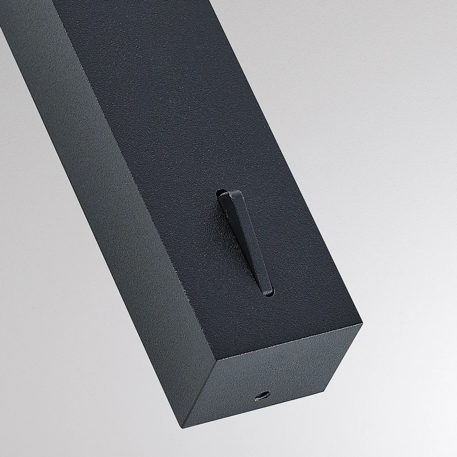 Molto Luce Arok aplique de pared LED, negro, aluminio, proyección 49 cm