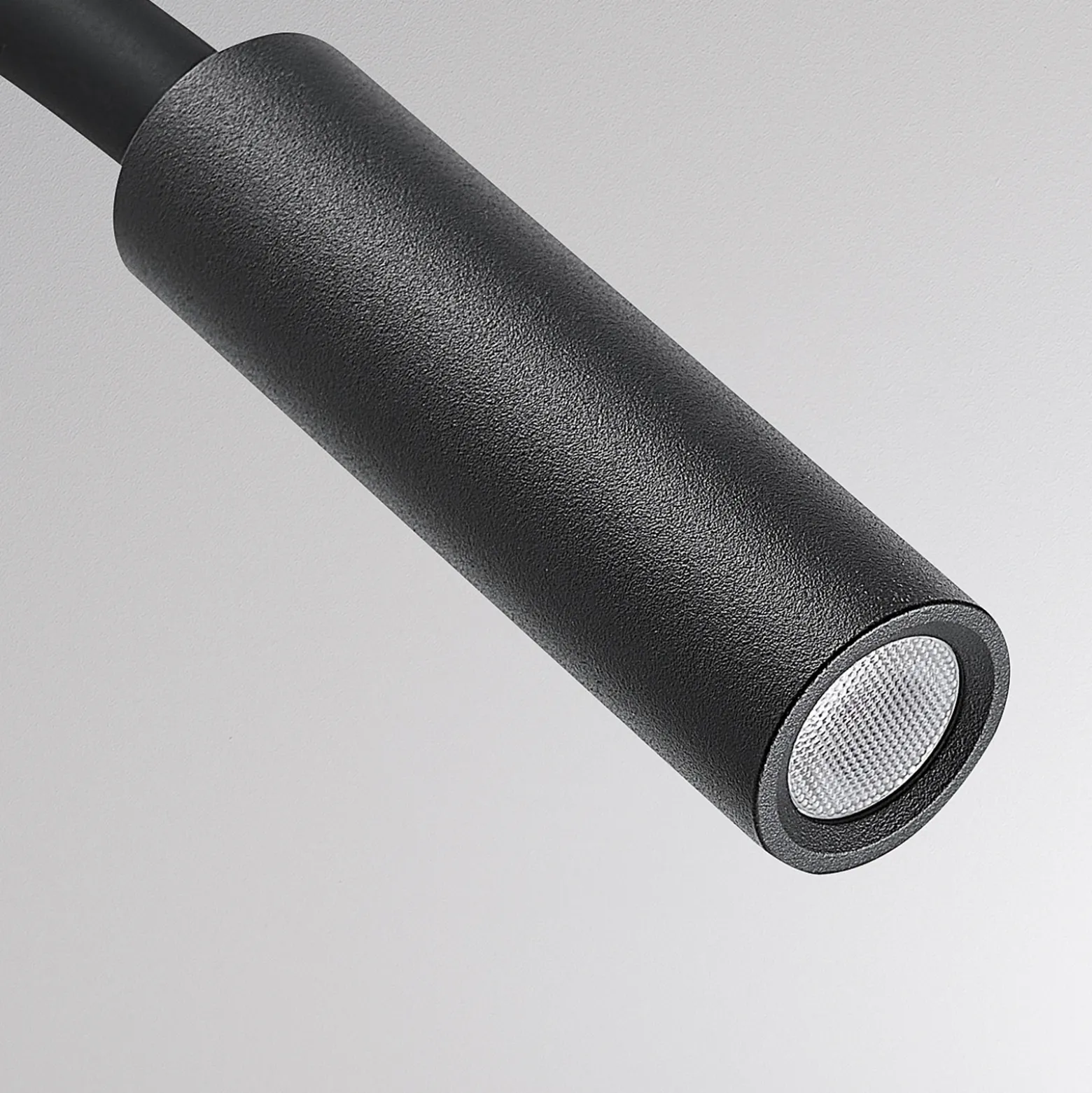 Molto Luce Arok aplique de pared LED, negro, aluminio, proyección 49 cm