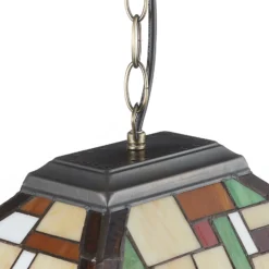 Mosaico lámpara colgante en estilo Tiffany