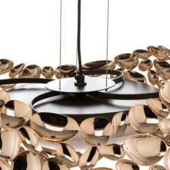 Narisa Lámpara colgante LED Ø 46 cm oro rosa/marrón