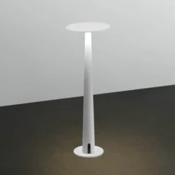 Nemo Portofino lámpara de mesa LED recargable, blanco, aluminio