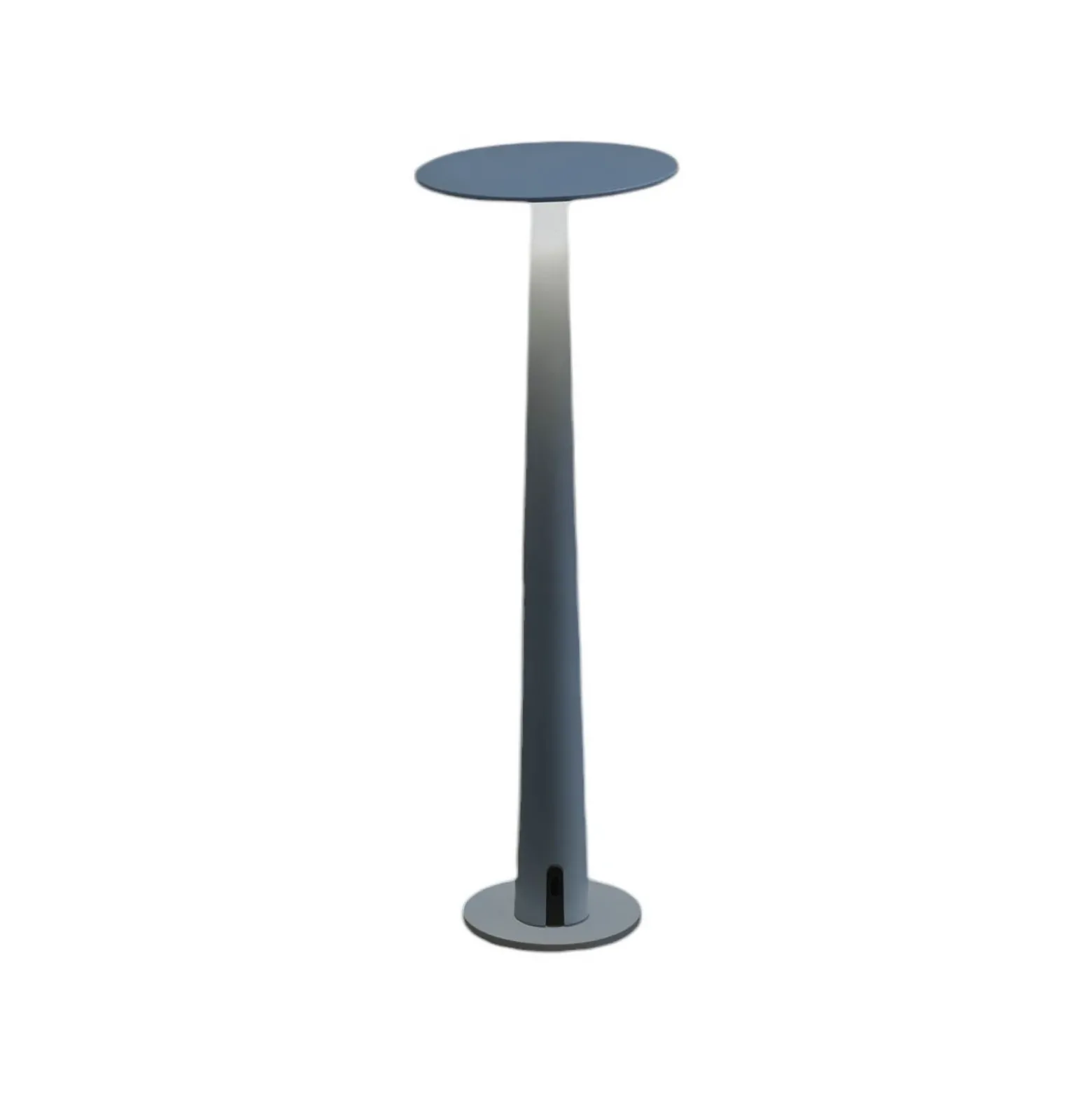 Nemo Portofino lámpara de mesa LED recargable, azul pastel, aluminio