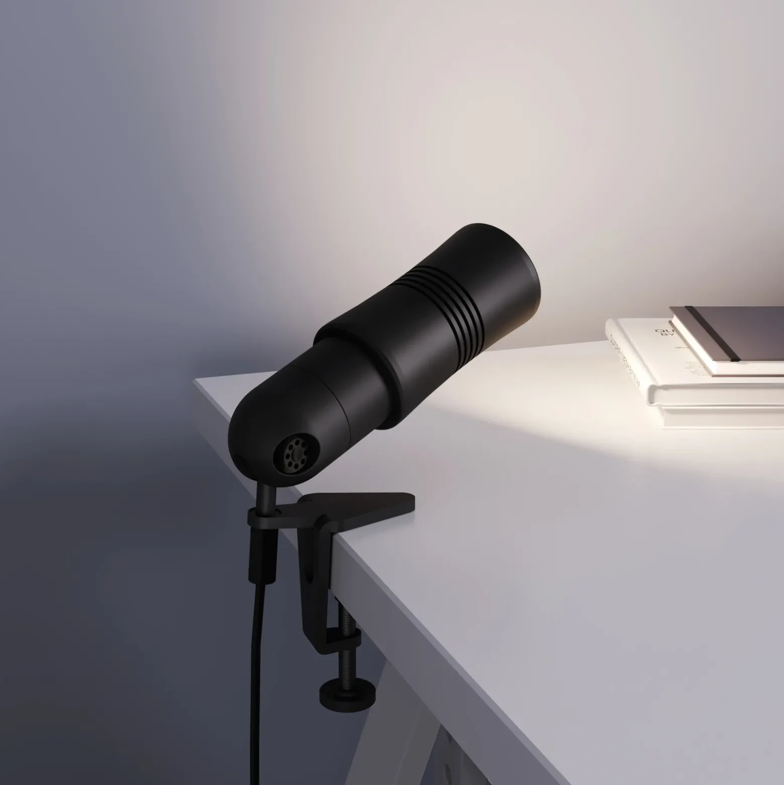 Neo! Clamp lámpara de pinza LED, negro mate
