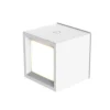 Newgarden Aplique de pared LED recargable Box 8, blanco, 7,5x7,5cm