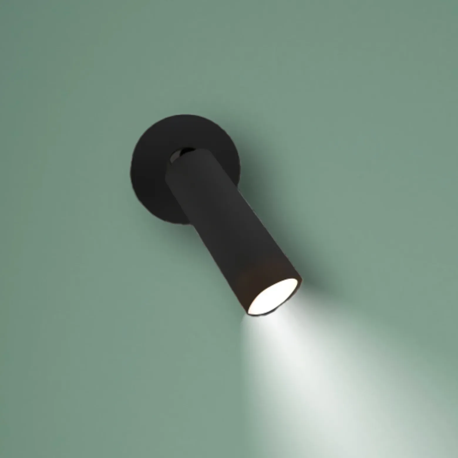 Newgarden Aplique de pared LED Roll 4, negro, orientable
