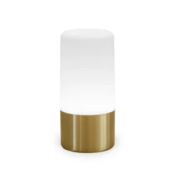 Newgarden Lámpara de mesa LED recargable Maia color latón IP54 RGBW