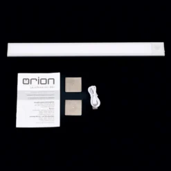 Norman lámpara LED bajo mueble, color plata, batería recargable, sensor,