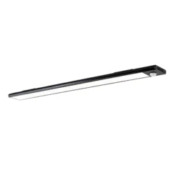 Norman lámpara LED bajo mueble, negra, batería recargable, sensor, USB