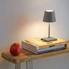 Nuindie mini LED lámpara de mesa recargable, USB, grafito, IP54, atenuable