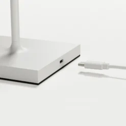 Nuindie tango lámpara de mesa LED recargable, blanca, IP20, atenuable
