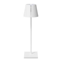 Nuindie tango lámpara de mesa LED recargable, blanca, IP20, atenuable
