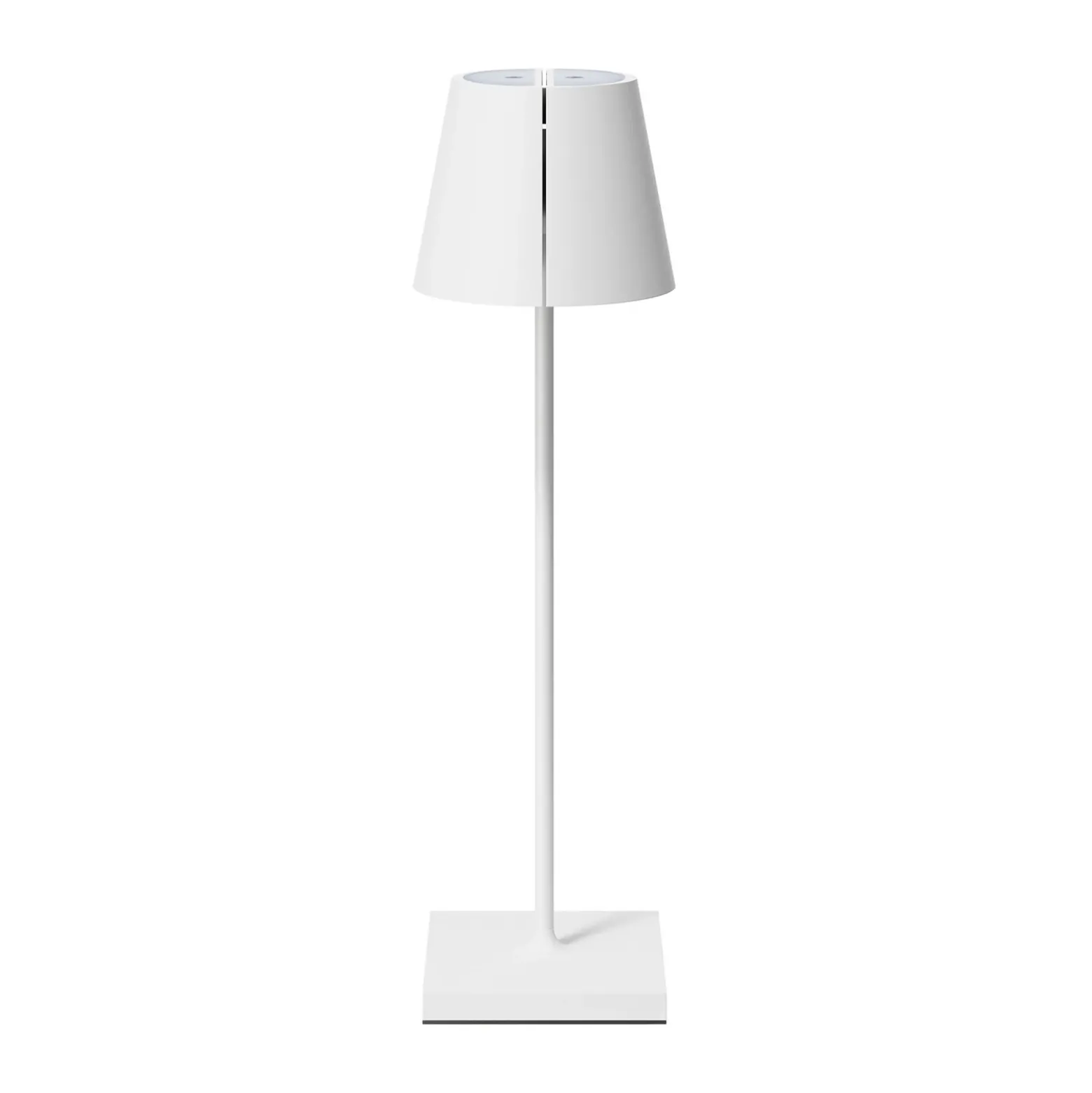 Nuindie tango lámpara de mesa LED recargable, blanca, IP20, atenuable
