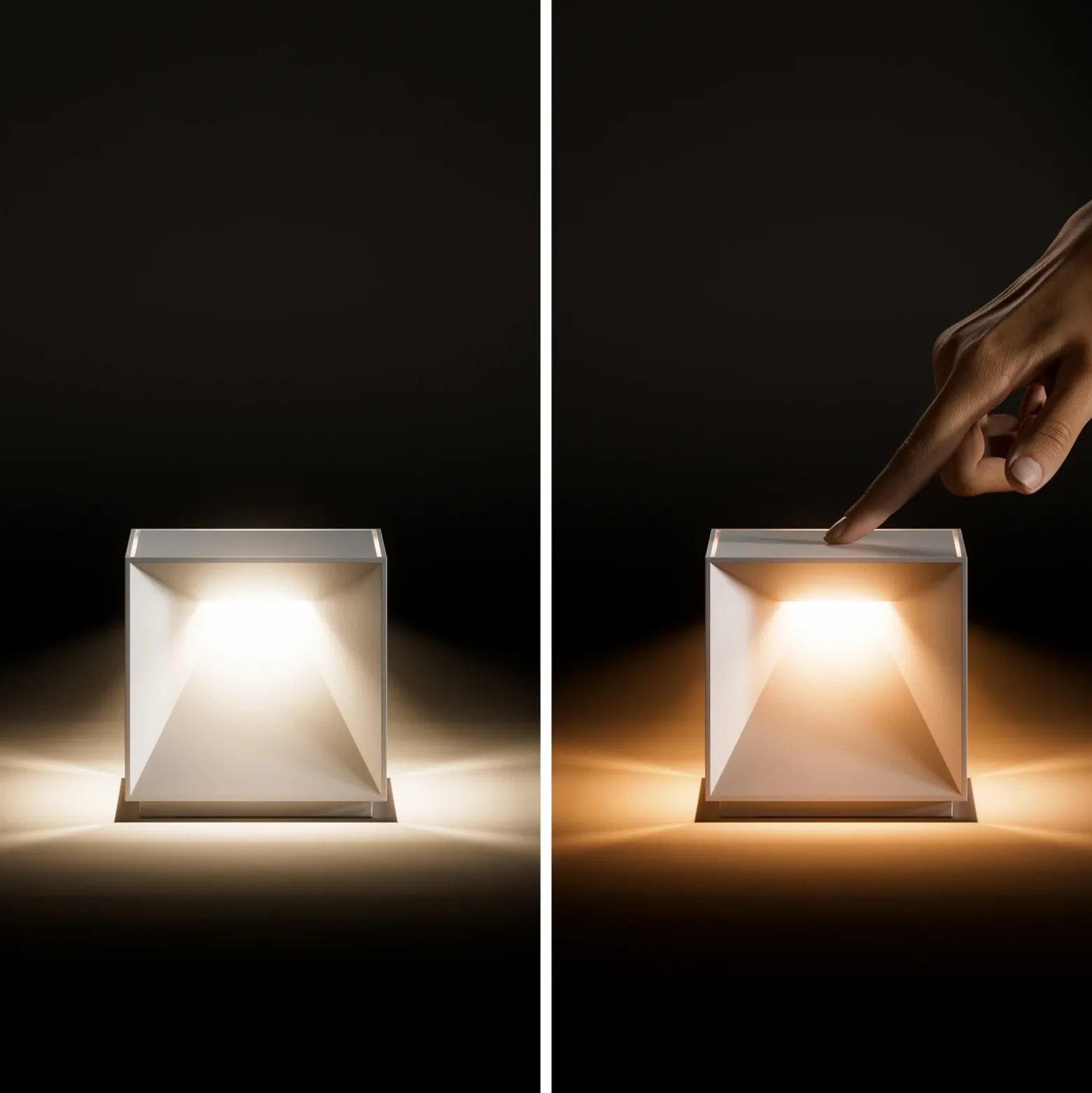 Nutalis lámpara de mesa LED recargable, negro medianoche, IP54, atenuable