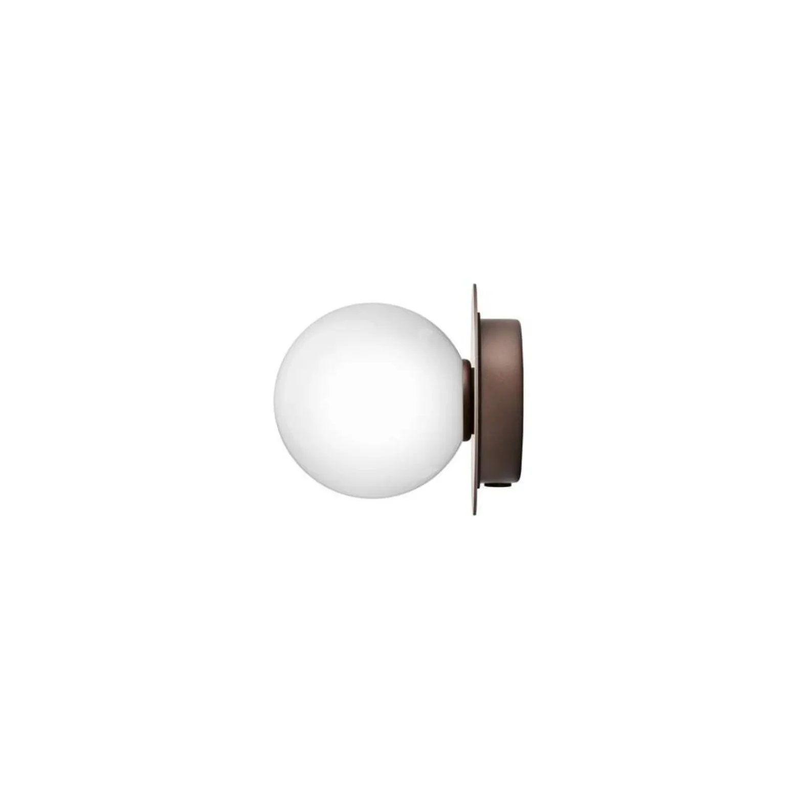 Nuura Liila 1 plafón, Ø 14 cm IP44, bronce/ópalo