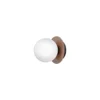 Nuura Liila 1 plafón, Ø 14 cm IP44, bronce/ópalo