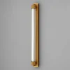 OLEV Aplique de pared LED CHARMER, marrón, metal/vidrio, 2700 K IP44