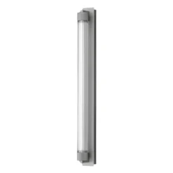 OLEV Aplique de pared LED CHARMER, titanio, metal/vidrio, 2700 K IP44