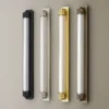 OLEV Aplique de pared LED CHARMER, metal negro/vidrio 2700 K IP44