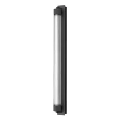 OLEV Aplique de pared LED CHARMER, metal negro/vidrio 2700 K IP44