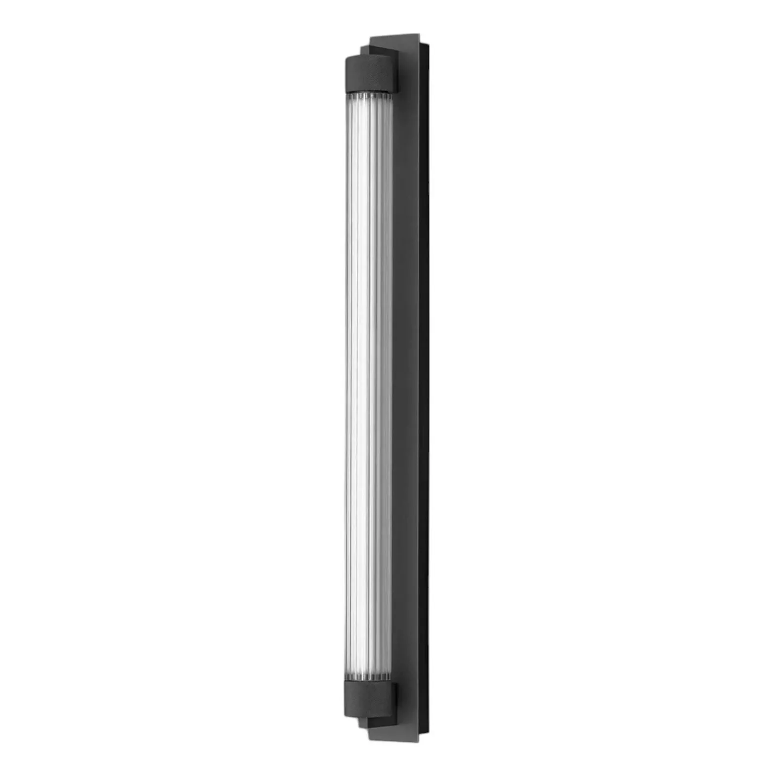OLEV Aplique de pared LED CHARMER, metal negro/vidrio 2700 K IP44