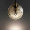 OLEV Lámpara colgante LED BEAM STICK NUANCE BALLOTON marrón Ø 20 cm 927