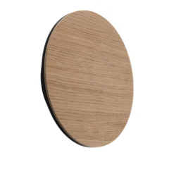 Orios aplique de pared LED, madera, Ø 20 cm, foco indirecto
