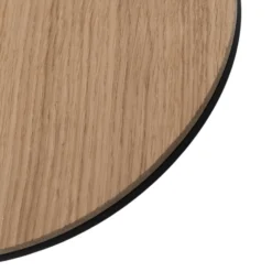 Orios aplique de pared LED, madera, Ø 20 cm, foco indirecto