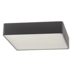 Oro plafón de acero y cristal, gris, 35cm