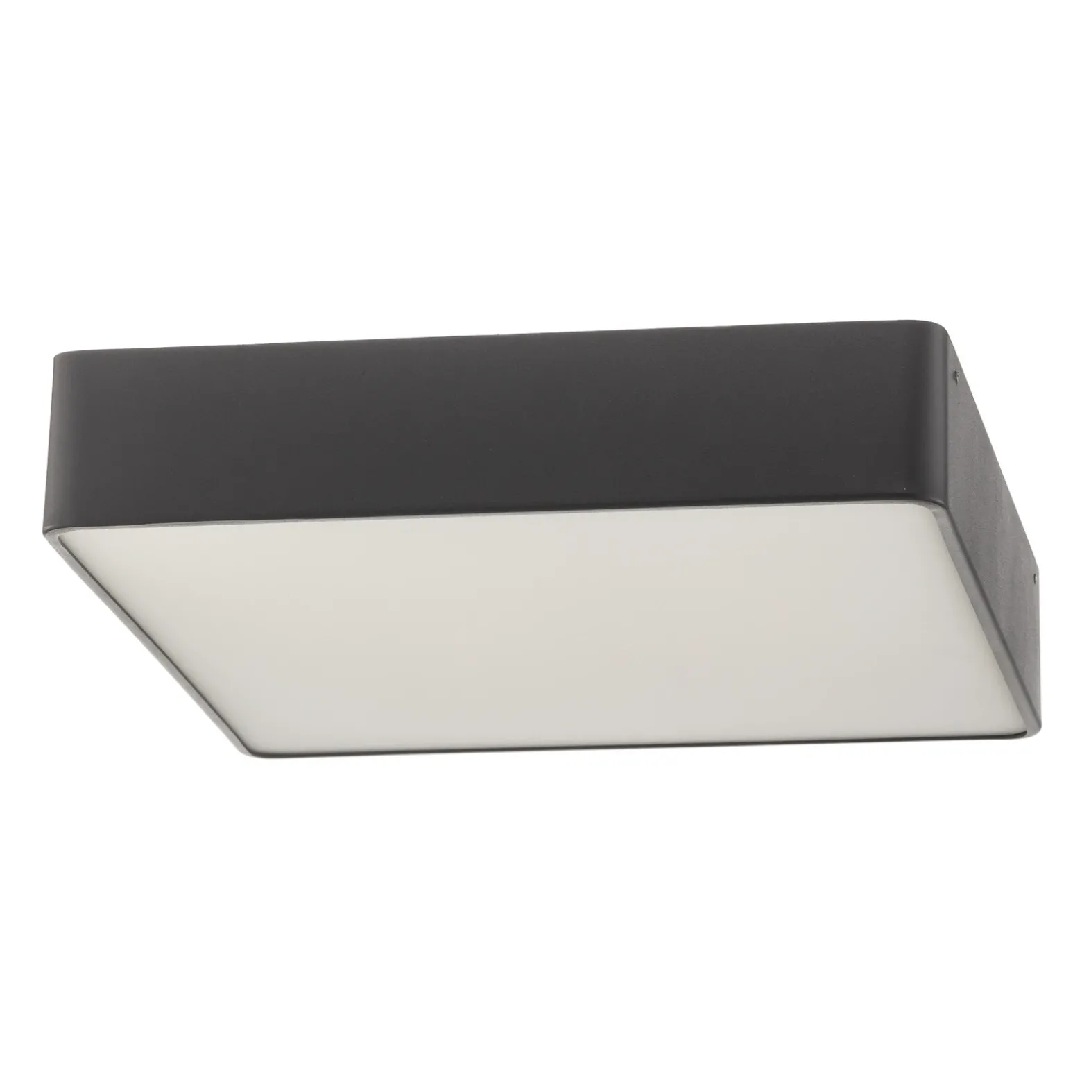 Oro plafón de acero y cristal, gris, 35cm