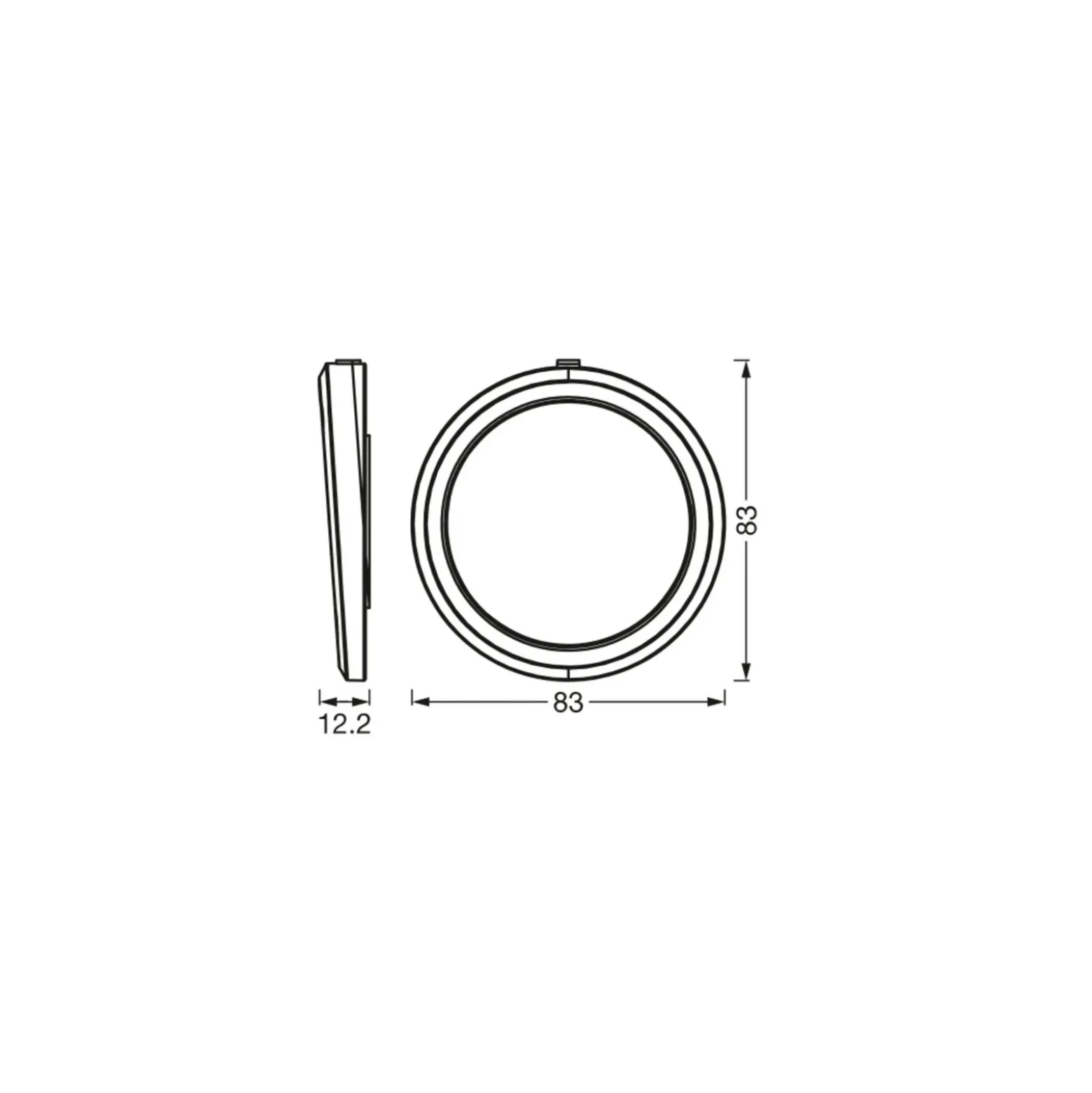 OSRAM SMART+ WiFi UNDERCABINET ROUND, blanco, Ø 8 cm, juego de 3 unidades
