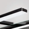 Pandora lámpara de espejo LED, negro mate, 30,8 cm