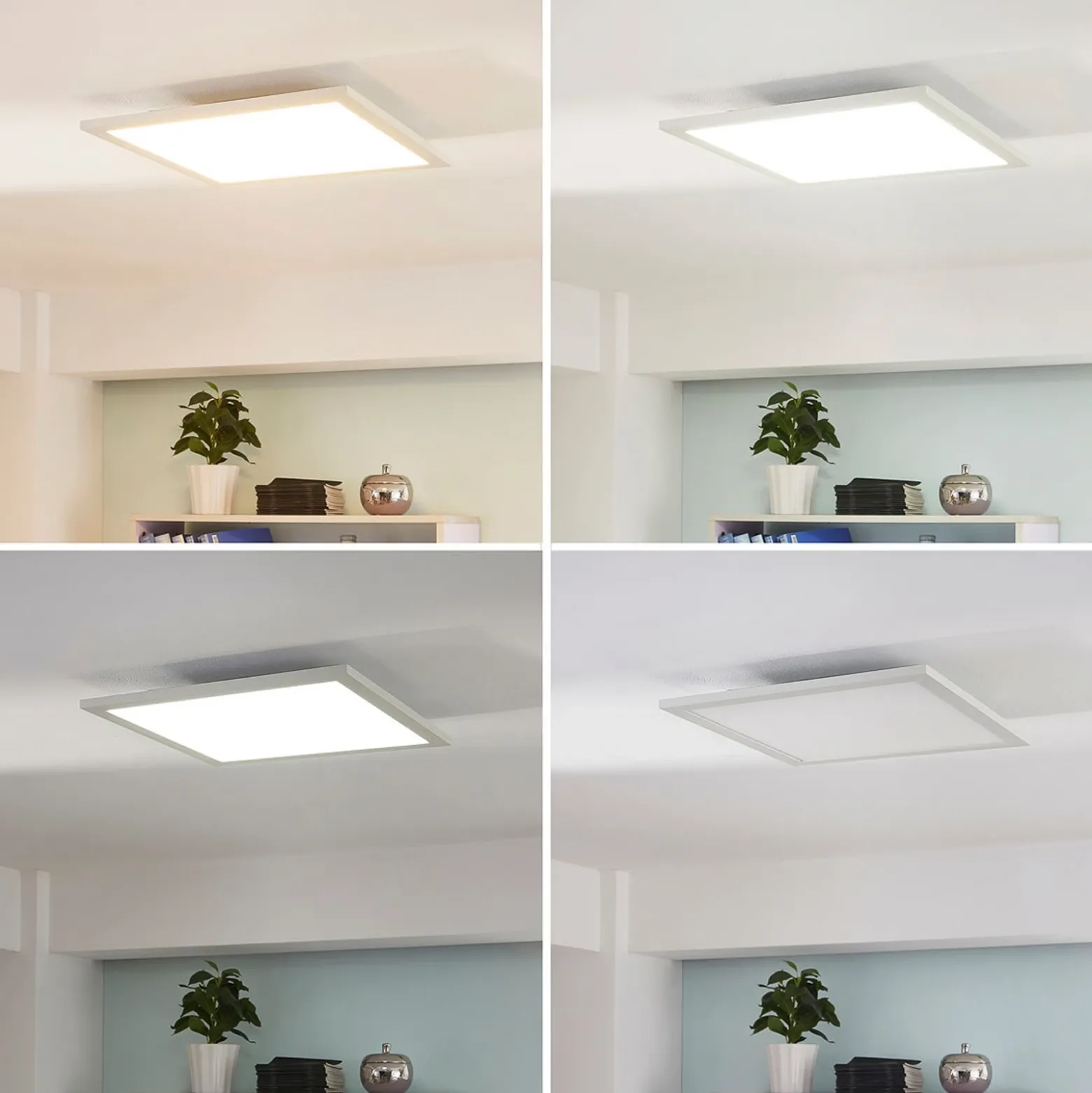 Panel LED Arcchio, CCT Lysander, 39 cm, blanco, aluminio