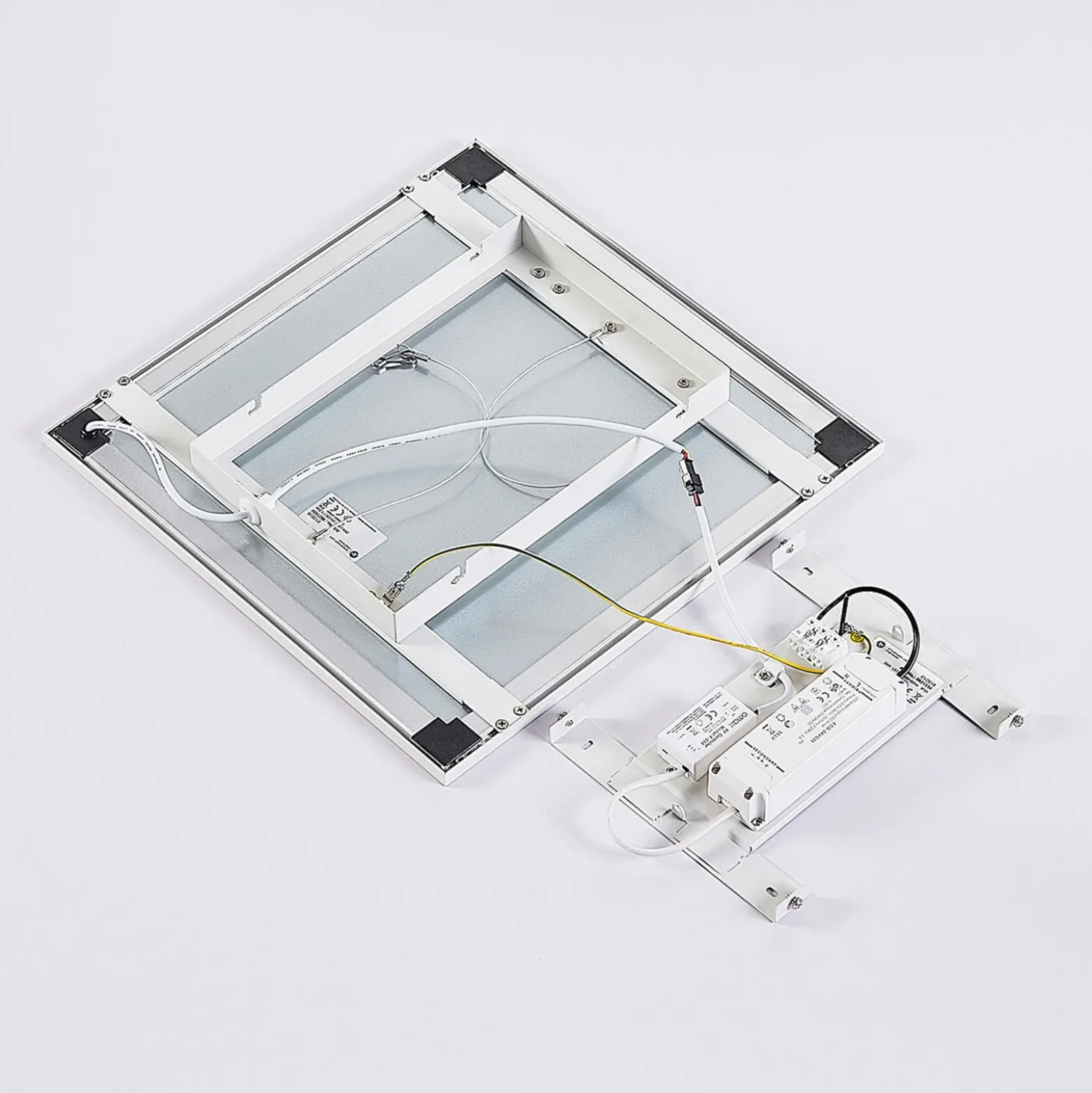 Panel LED Arcchio, CCT Lysander, 39 cm, blanco, aluminio