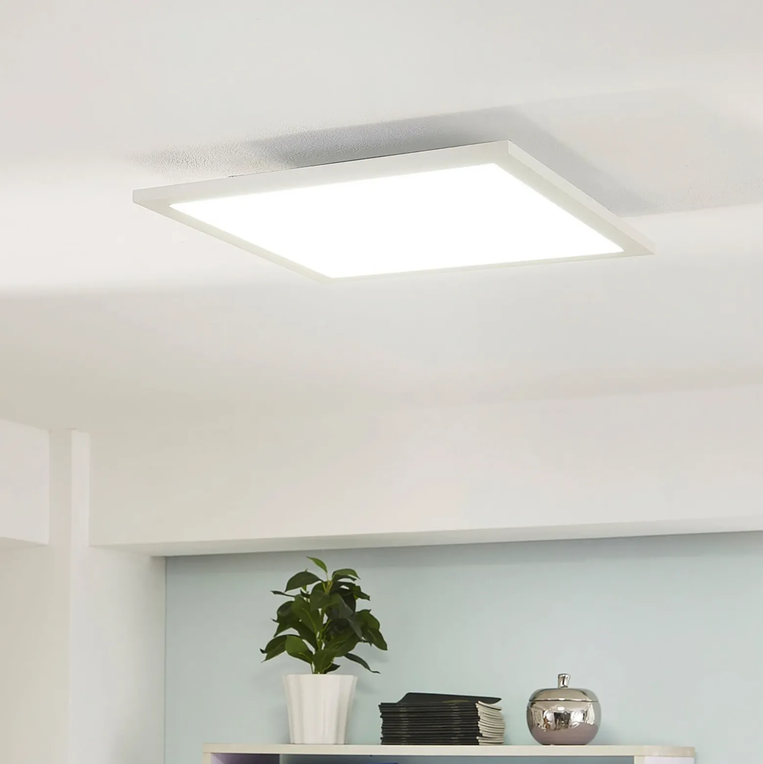Panel LED Arcchio, CCT Lysander, 39 cm, blanco, aluminio