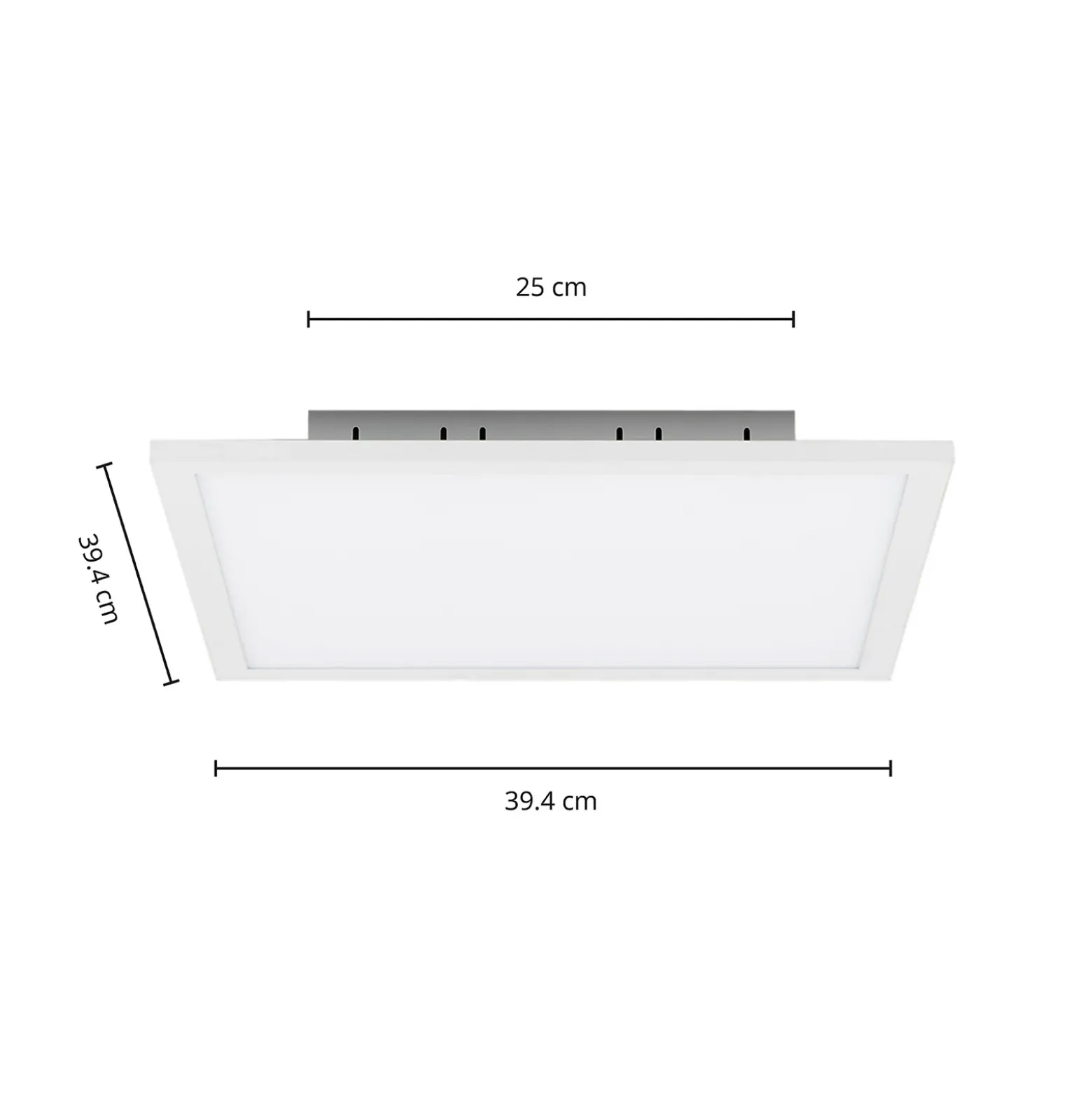 Panel LED Arcchio, CCT Lysander, 39 cm, blanco, aluminio
