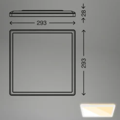 Panel LED 7556 Color de la luz ajustable 29 x 29 cm