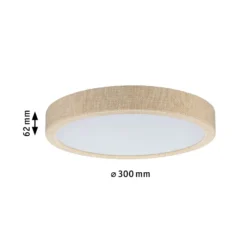 Panel LED Cosara de Paulmann, Ø 30 cm, beige, IP44, 3000 K