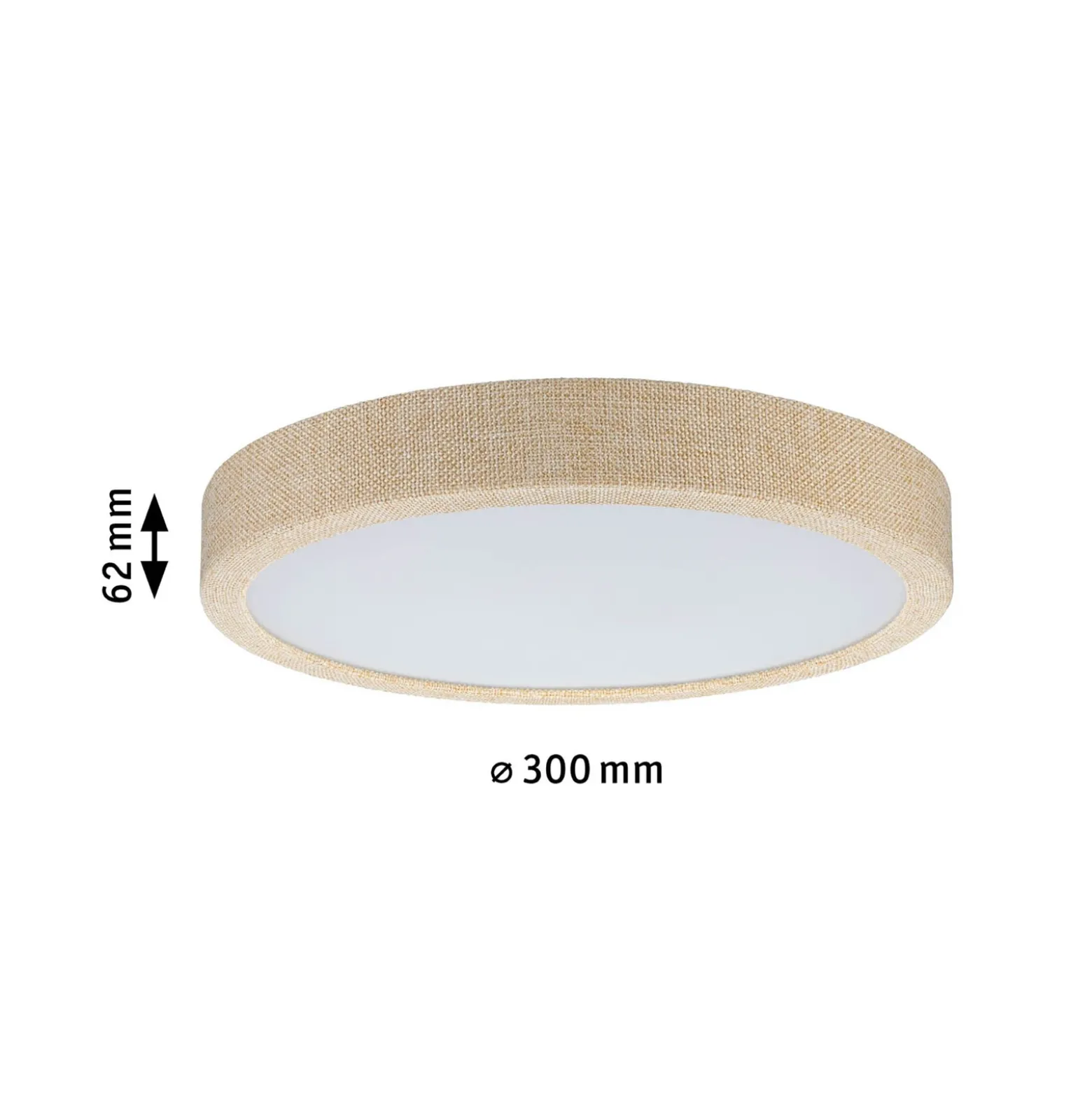Panel LED Cosara de Paulmann, Ø 30 cm, beige, IP44, 3000 K