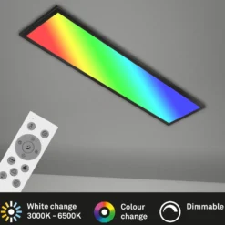 Panel LED de color, atenuable, RGB, CCT, 100x25cm