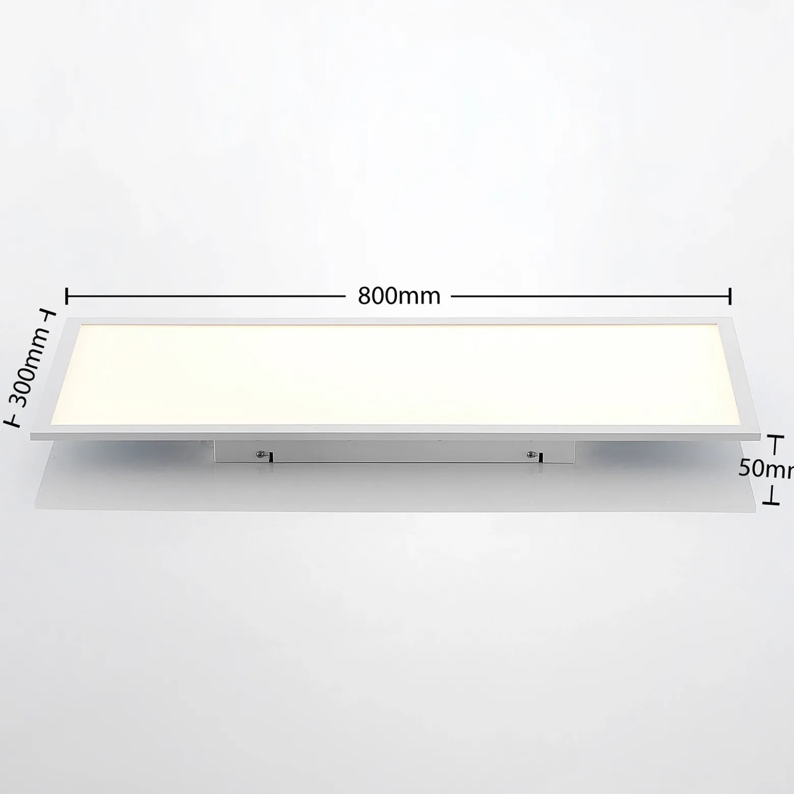 Panel LED de Lindby, 80 x 30 cm, blanco, metal, 4000 K