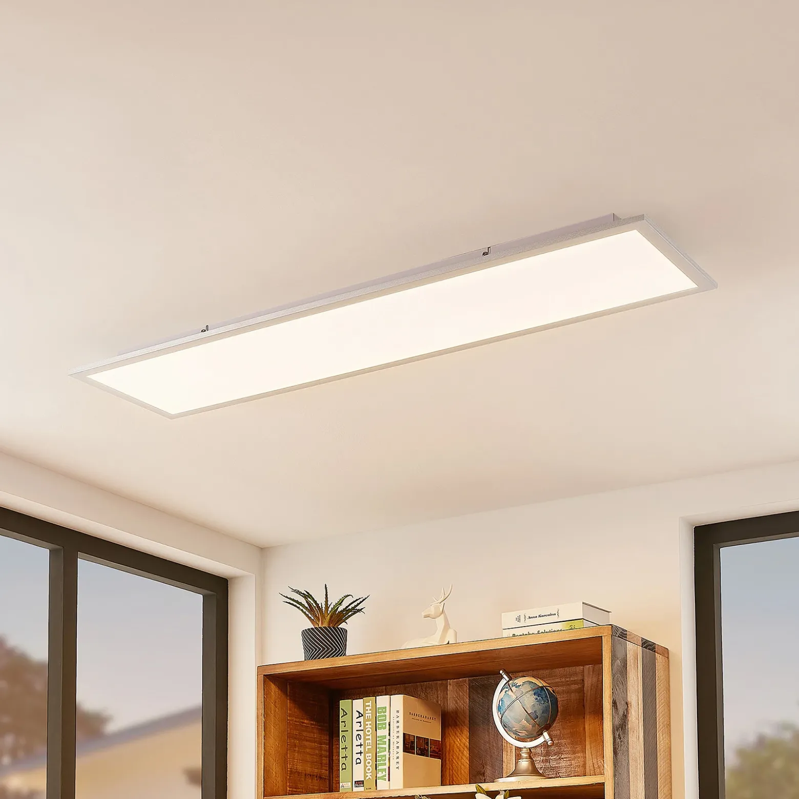 Panel LED de techo Lindby Smart Kjetil 120 x 30 cm Tuya RGB CCT
