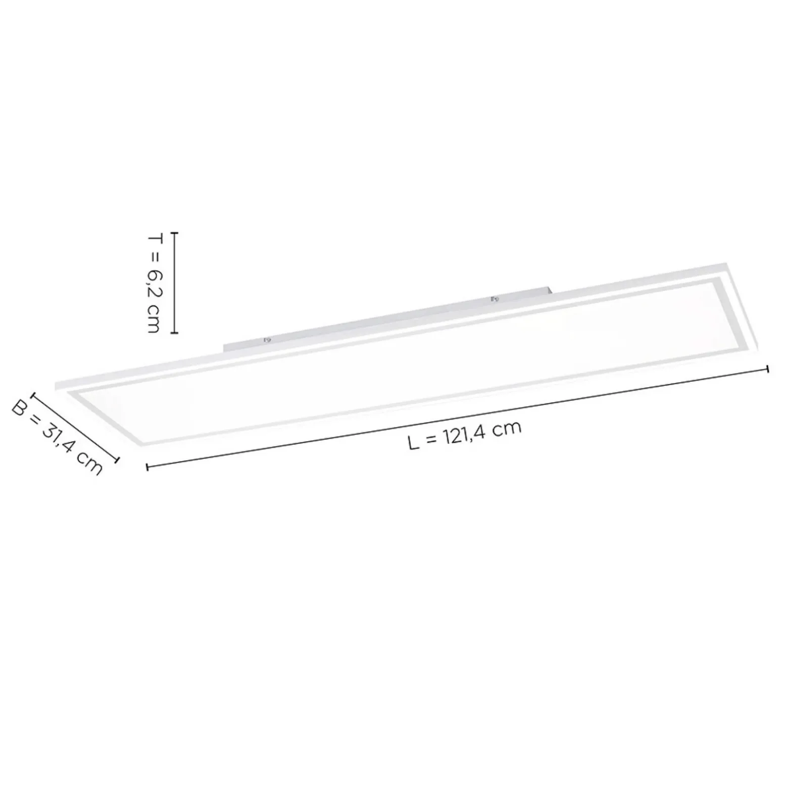 Panel LED Edging, tunable white, 121x31 cm