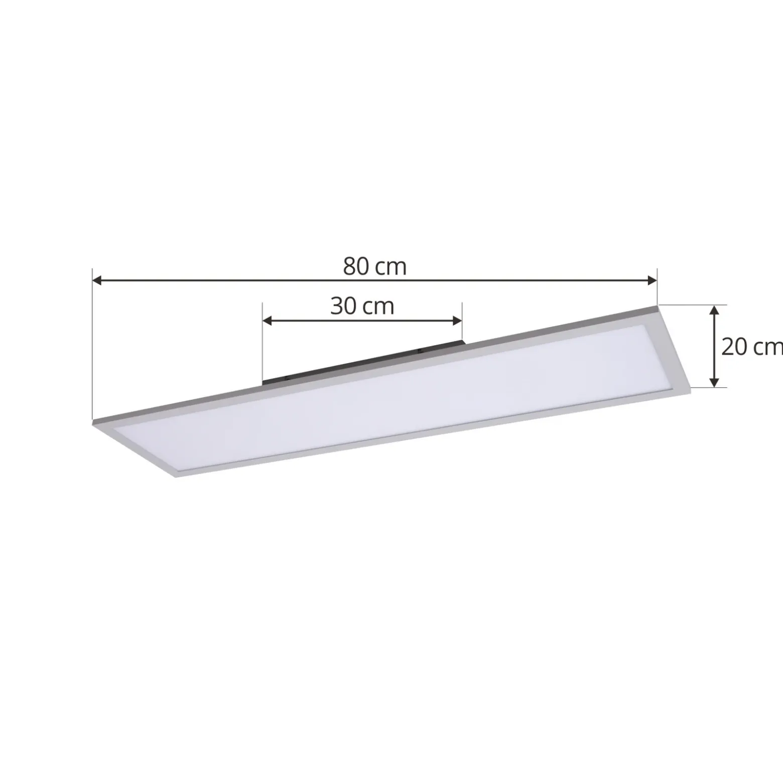 Panel LED Enhife de Lindby, blanco, 80 x 20 cm, metal, 4000 K