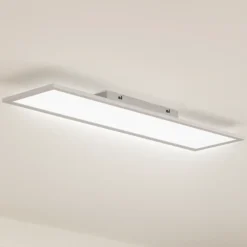 Panel LED Enhife de Lindby, blanco, 80 x 20 cm, metal, 4000 K
