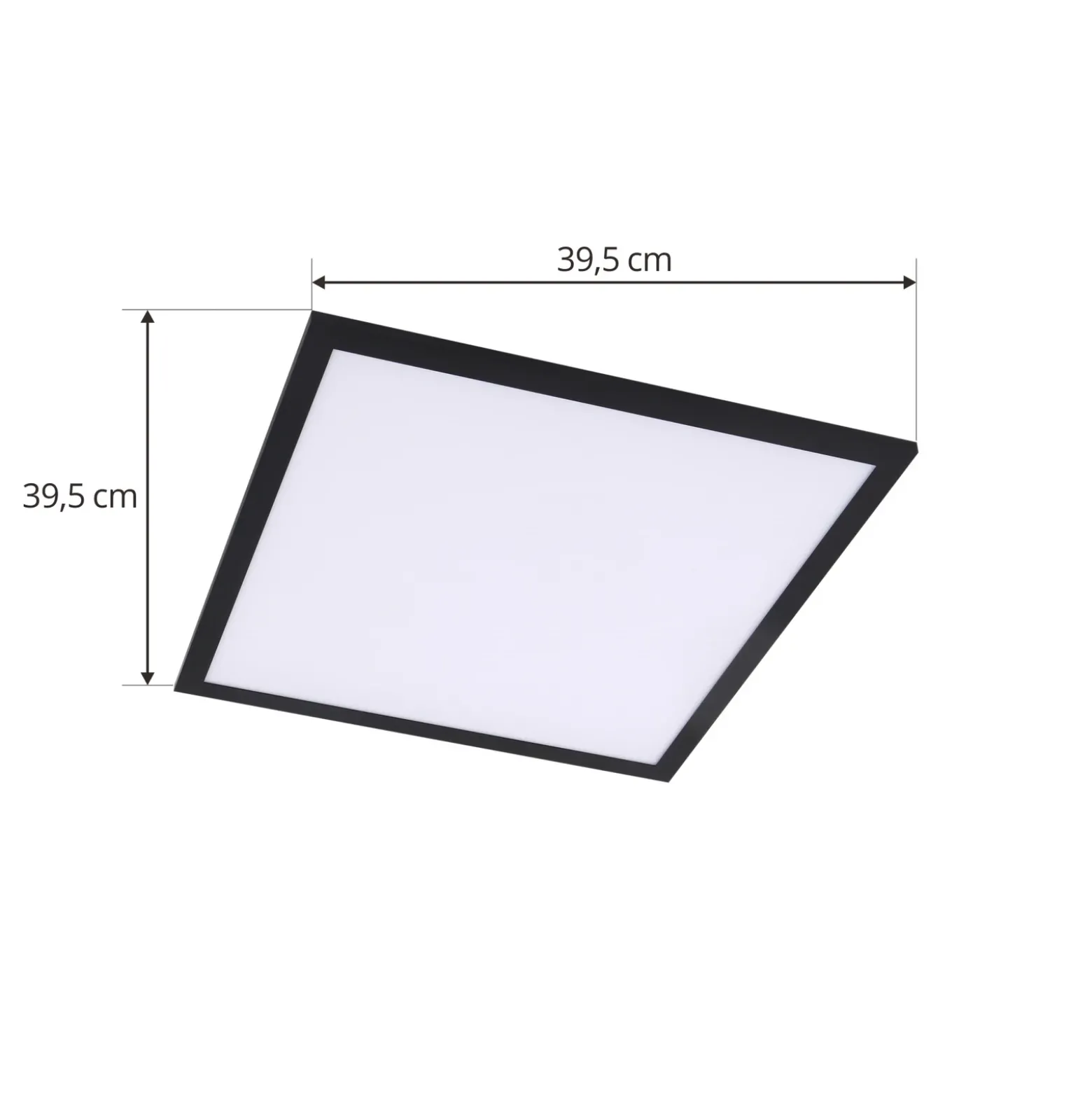 Panel LED Enhife de Lindby, negro, 40 x 40 cm, metal, 4000 K