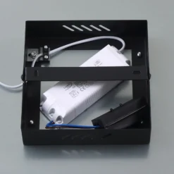 Panel LED Enhife de Lindby, negro, 40 x 40 cm, metal, 4000 K